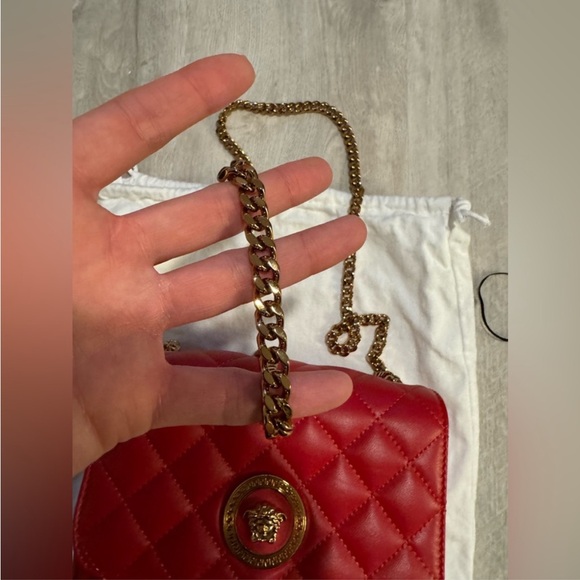 Versace Red Quilted Women's Bag-crossbody bag - Picture 9 of 13